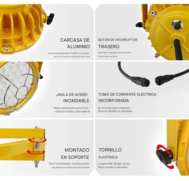 LAMPARA PARA ANDENES DE 30-50-100WATT 220VAC - Imagen 3